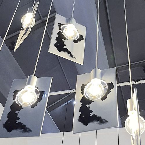 Hängelampe - SMOKE - neo - Keramik / minimalistisches Design / mit Kabel
