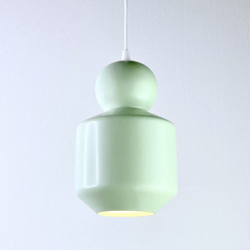 Hängelampe - LOVER 1.0_matte mint - neo - Keramik / minimalistisches Design / mit Kabel
