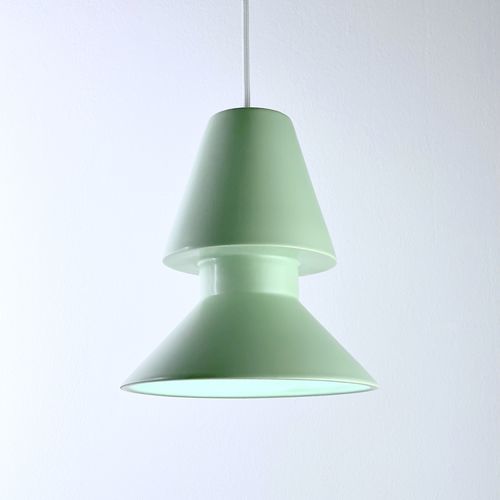 Hängelampe - TWIN 1.1_matte mint - neo - Keramik / minimalistisches Design / mit Kabel