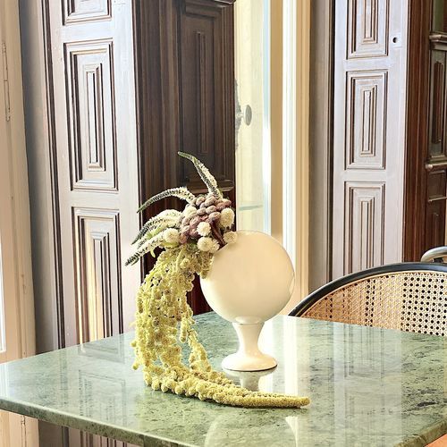 Moderne Vase - SOUVENIR_white gloss - neo - Keramik / handgefertigt / Tisch
