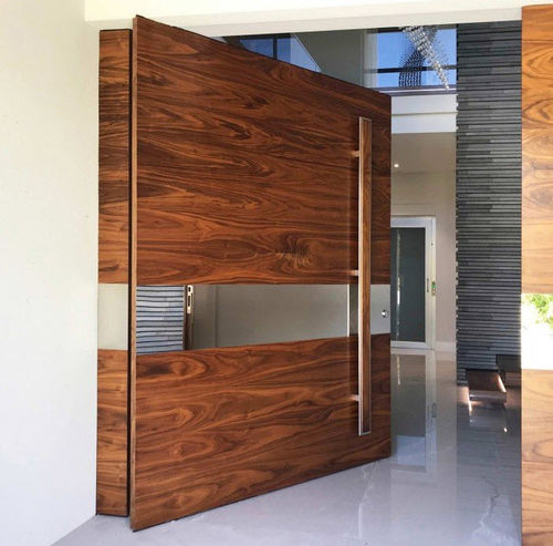 Eingangstür - Melbourne, Australia - FritsJurgens - Holz / mit seitlicher Drehachse / modern
