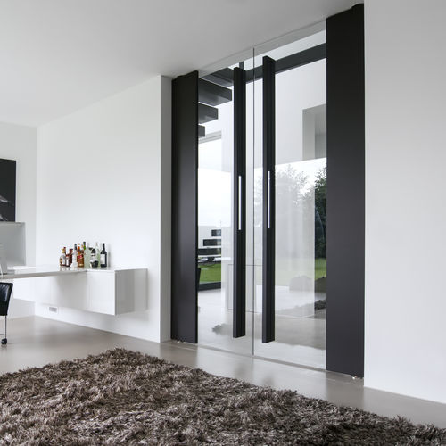 Tür für Innenbereich - FritsJurgens - Holz / mit seitlicher Drehachse / modern