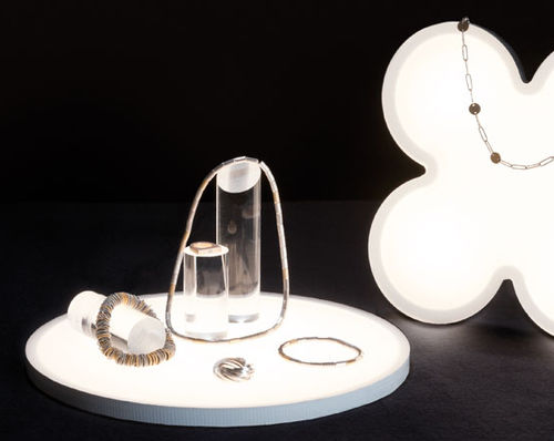 Transparente Glasscheibe - SLIM - Designpanel - für Innenausbau / mit integrierter LED