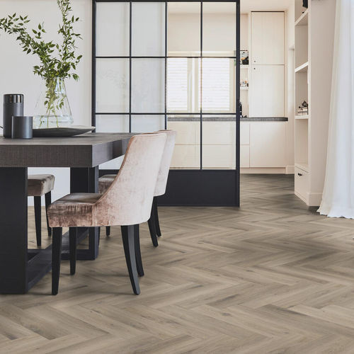 Eiche-Laminatboden - WOODSTOCK HERRINGBONE - Tarkett PROFESSIONAL - HDF / schwimmende Klick-Verbindung / Holzoptik