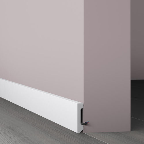 Weiße Zierleiste - SET-ON - Tarkett PROFESSIONAL - Polystyrol / PVC / rechteckig