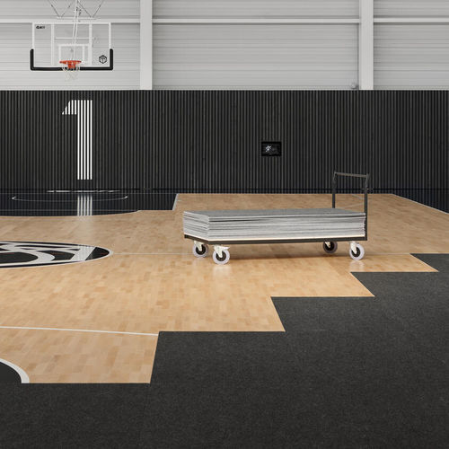 Sportboden für den Innenraum - PROTECTILES - Tarkett PROFESSIONAL - Recyclinggummi / für professionellen Einsatz / dauerhaft