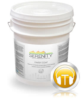 Schalldämmende-Farbe - SERENITY FINISH COAT - 360 COATINGS - Innenbereich / für Wand