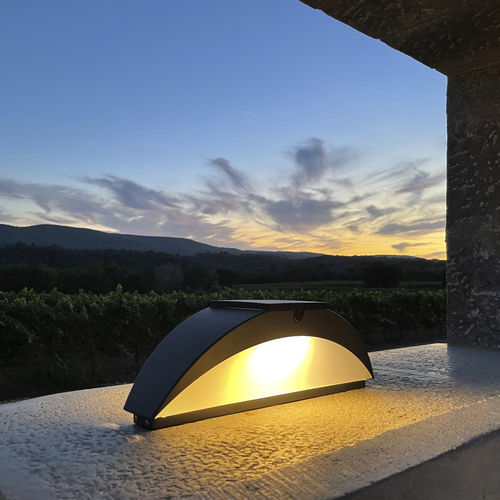 Leuchtpoller für Garten - TRAIT DE LUNE - aralia - LYX luminaires - modern / Stahl / aus lackiertem Stahl