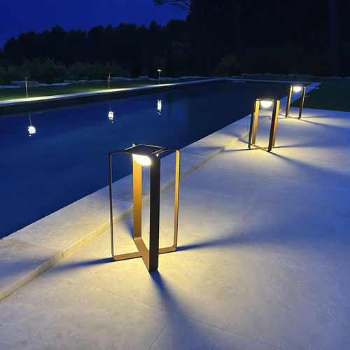 Solar-Laterne - XY - aralia - LYX luminaires - modern / Stahl / aus lackiertem Stahl