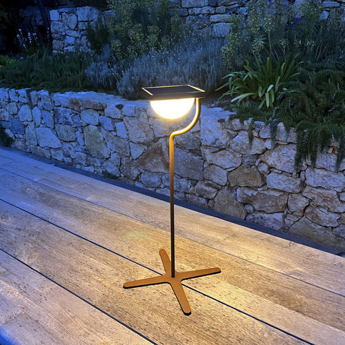 Solar-Laterne - TEEXY CANDLESTICK - aralia - LYX luminaires - originelles Design / Art Deco / Stahl