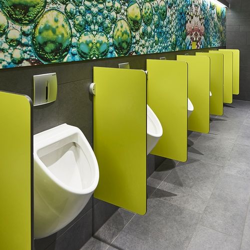 Urinaltrennwand für öffentliche Sanitäreinrichtungen - VK13 - Schaefer-Trennwandsysteme