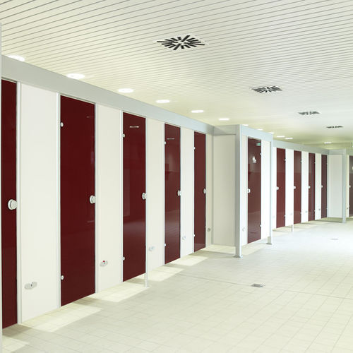 Stahl-Sanitärkabine - VKH13 - Schaefer-Trennwandsysteme - für Toiletten / für öffentliche Einrichtungen