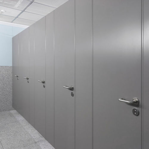 Edelstahl-Sanitärkabine - PUP30 JUMP - Schaefer-Trennwandsysteme - für Toiletten / für öffentliche Einrichtungen