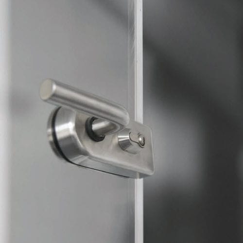 Mechanisches Schloss - FV-01 - APC - für Glastür / mit 1 Schließpunkt / Aufputz