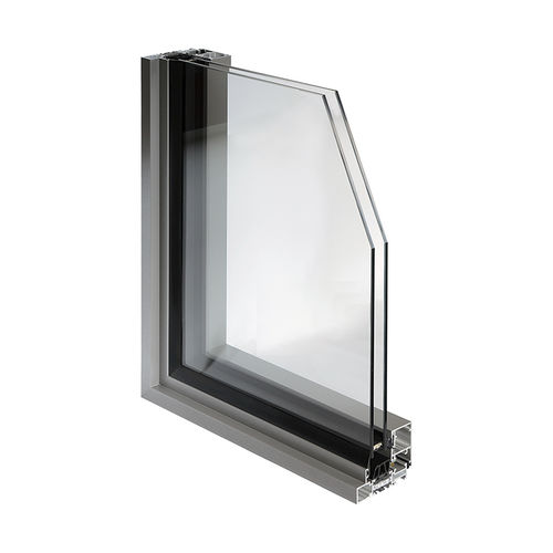 Aluminiumfenster - MB SLIMLINE - BERTRAND - Flügel / mit Doppelverglasung / wärmeisoliert