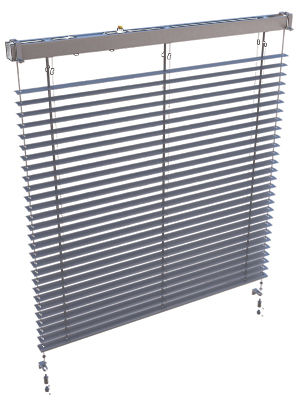 Rollladen - C50 SLIM - BERTRAND - Aluminium / für Fassade