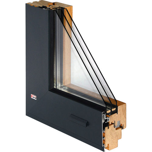 Holzfenster - ALUTREND INTEGRAL - BERTRAND - Aluminium / Flügel / mit Dreifachverglasung