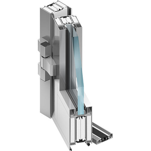 Tür für Innenbereich - MB78 EI - BERTRAND - Aluminium / einflügelig / Glas