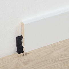 Weiße Zierleiste - 63001756 - BERRYALLOC - Holz / rechteckig