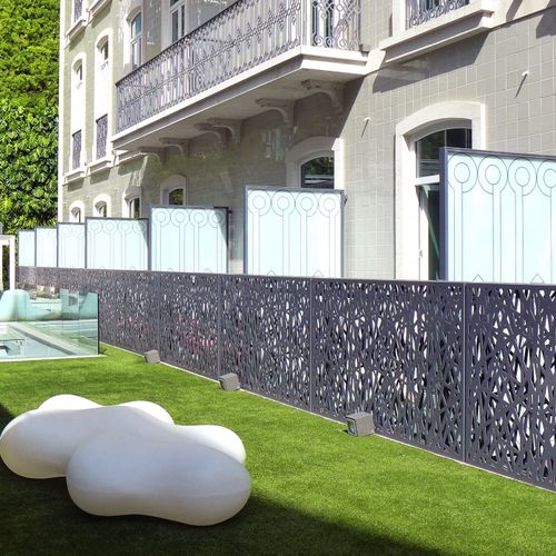 Moderne Seitenmarkise für Terrasse - BPLAN - Metall / für Gewerbegebrauch / Außen