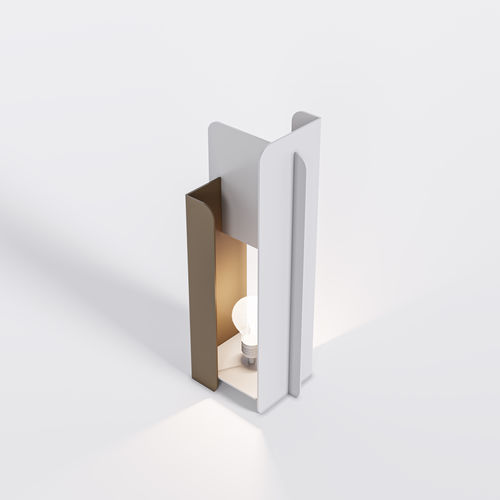 Tischlampe - Bset - BPLAN - lackiertes Aluminium / originelles Design / mit Kabel