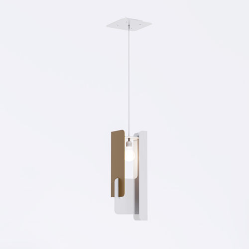 Hängelampe - Bset - BPLAN - lackiertes Aluminium / originelles Design / mit Kabel