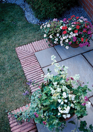 Randeinfassung für Garten - BRICSTONE - FABISTONE (GROUP RPI) - Terrakotta / gebogen