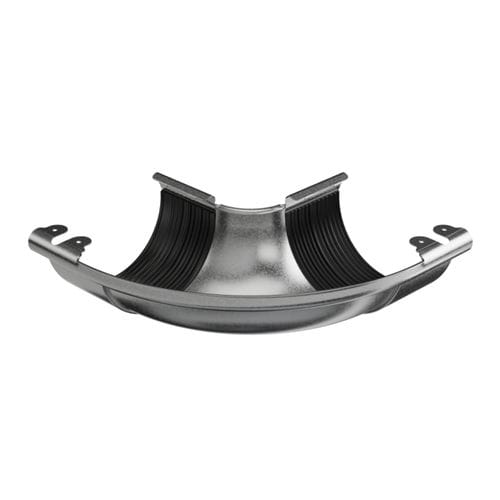 Regenrinne / galvanisiertem Stahl - RO120-L-LZ090 - GALECO - halbrund / für Eckeinbau