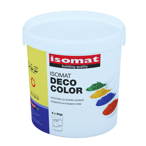 Farbton-Zusatzmittel - ISOMAT DECO COLOR - ISOMAT S.A. - für Fußboden / für Fassaden / für Wand