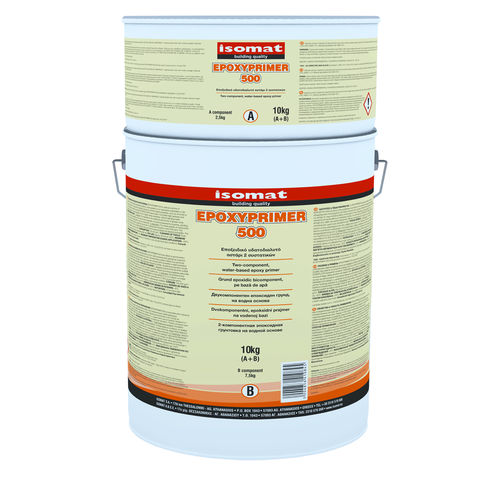 Grundierung für Mauerwerk - EPOXYPRIMER 500 - ISOMAT S.A. - für Holz / für Beton / für Gips