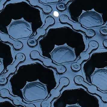 Bossenwerk-Dränageplatte - TekDrain GGF 20/200 - ISTANBUL TEKNIK - HDPE / Schutz / für begrüntes Dach