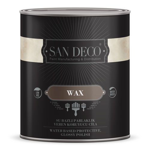 Endbearbeitungsfarbe - WAX - SAN DECO - Innenbereich / für Wand / poliert