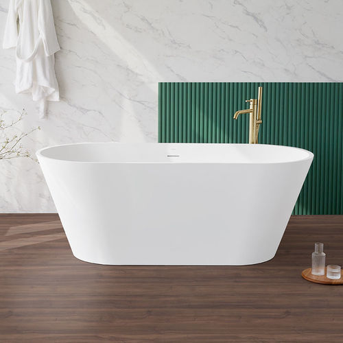 Freistehende Badewanne - MODERN - SANYCCES - oval / für Wohnungen / Verbundwerkstoff