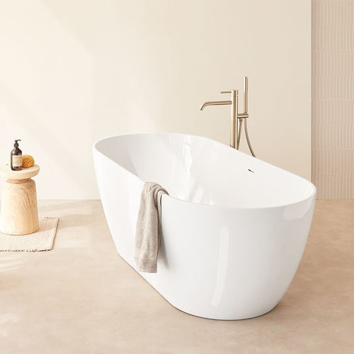 Freistehende Badewanne - TRENTO - SANYCCES - oval / für Wohnungen / Harz