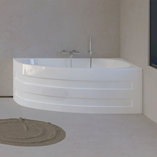 Badewanne für Eckeinbau - TRIPOLI - SANYCCES - für Wohnungen / Harz / Glasfaser