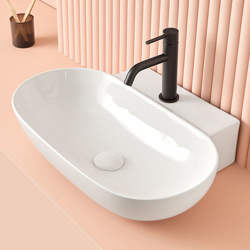 Aufsatzwaschbecken - PISA - SANYCCES - Keramik / individuell gestaltbar / oval