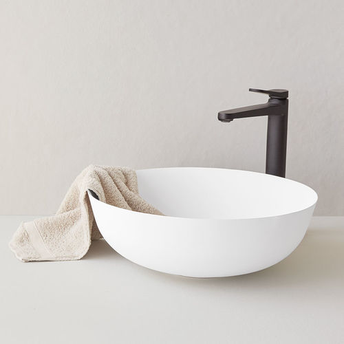 Aufsatzwaschbecken - BOL - SANYCCES - Mineralguss / individuell gestaltbar / rund