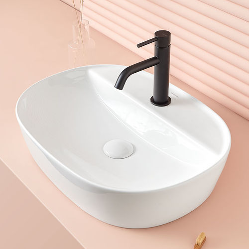 Aufsatzwaschbecken - MARINO - SANYCCES - Keramik / individuell gestaltbar / oval