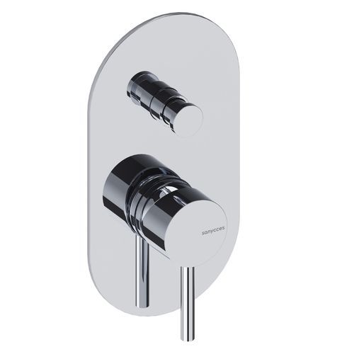 Einhebelmischer für Dusche - LOOP - SANYCCES - wandmontiert / Messing / Kupfer