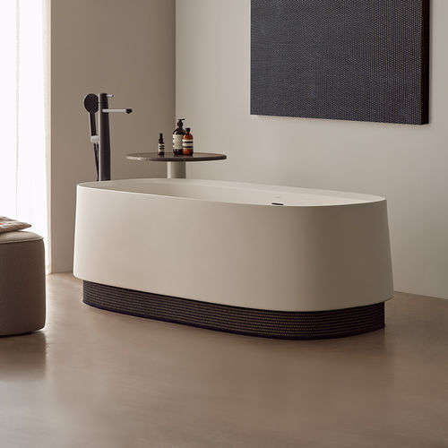 Ovale Badewanne - OASIS - SANYCCES - freistehend / für Wohnungen / Verbundwerkstoff