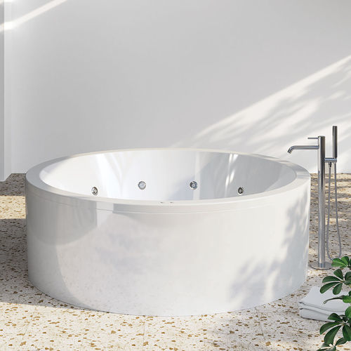 Runde Badewanne - NOA - SANYCCES - Einbau / für Wohnungen / Harz