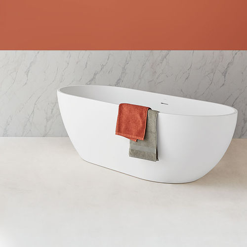 Ovale Badewanne - RONDO - SANYCCES - freistehend / für Wohnungen / Acrylharz