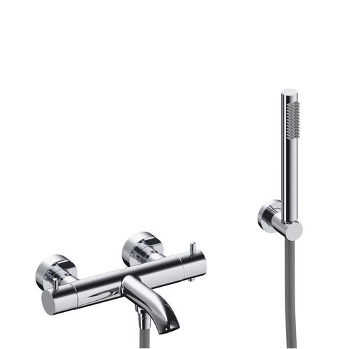 Badewannen-Einhebelmischer - LOOP - SANYCCES - wandmontiert / thermostatisch / Messing