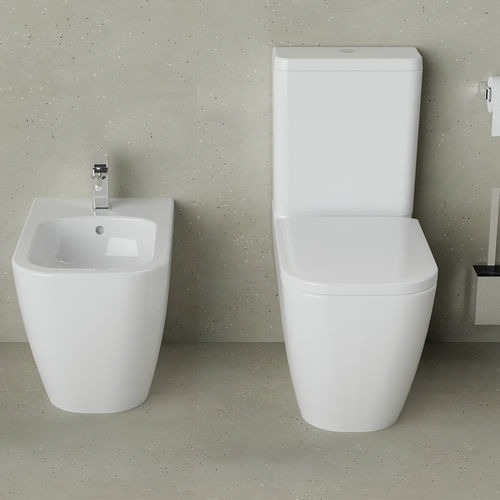 Monoblock-WC - QUARC - SANYCCES - Keramik / für Privatgebrauch / für Gewerbegebrauch