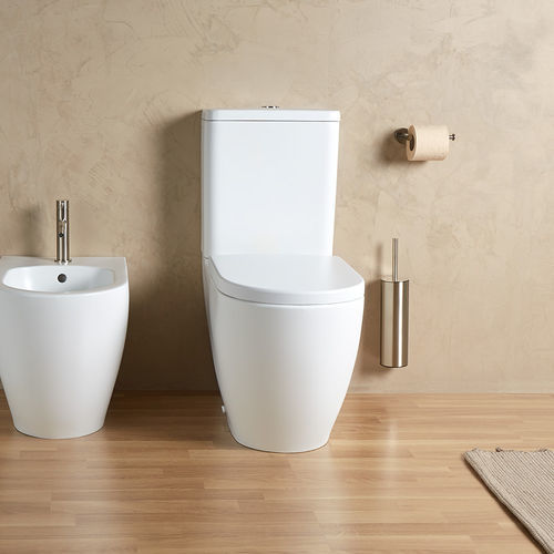 Monoblock-WC - ARC - SANYCCES - Keramik / für Privatgebrauch / oval