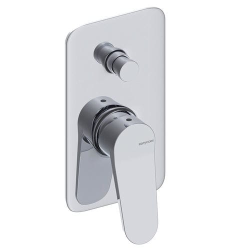 Einhebelmischer für Dusche - AIR - SANYCCES - wandmontiert / Messing / Kupfer