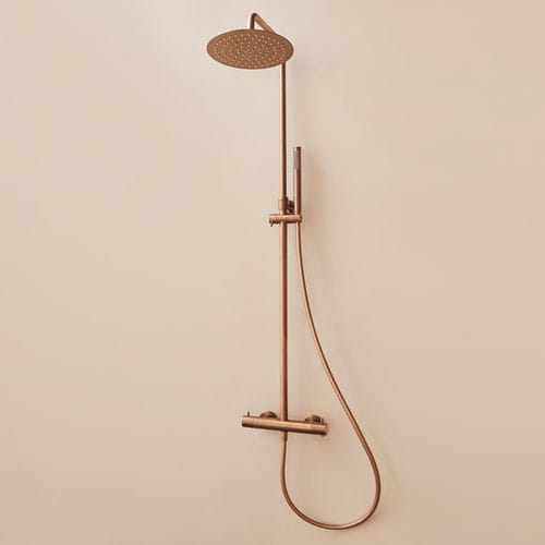 Thermostatische Duschsäule - LOOP K - SANYCCES - für Wohnungen / Messing / wandmontiert