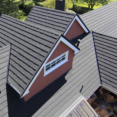 Schrägdach - CF SLATE - TILCOR - Metall / Ziegeloptik / Schieferoptik