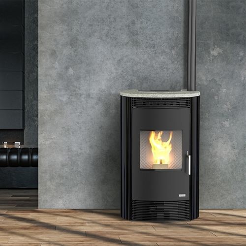 Pelletkaminofen - TIRA 16C - UNICAL AG S.p.A. - 10 kW...20 kW / freistehend / modern