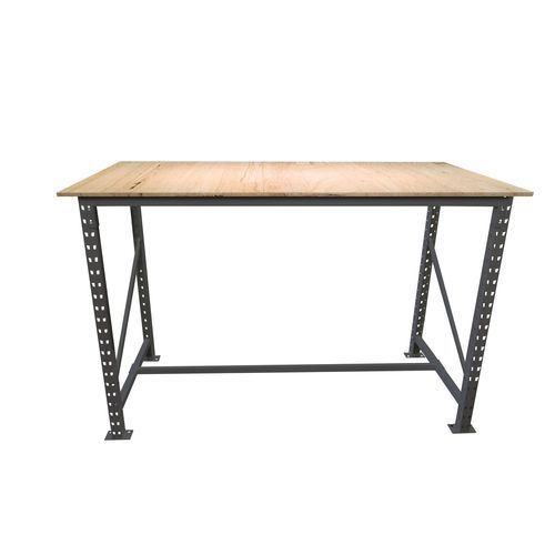 Industriedesign-Arbeitstisch - EPSITABLE - MANORGA - Holz / Gestell aus Metall / rechteckig